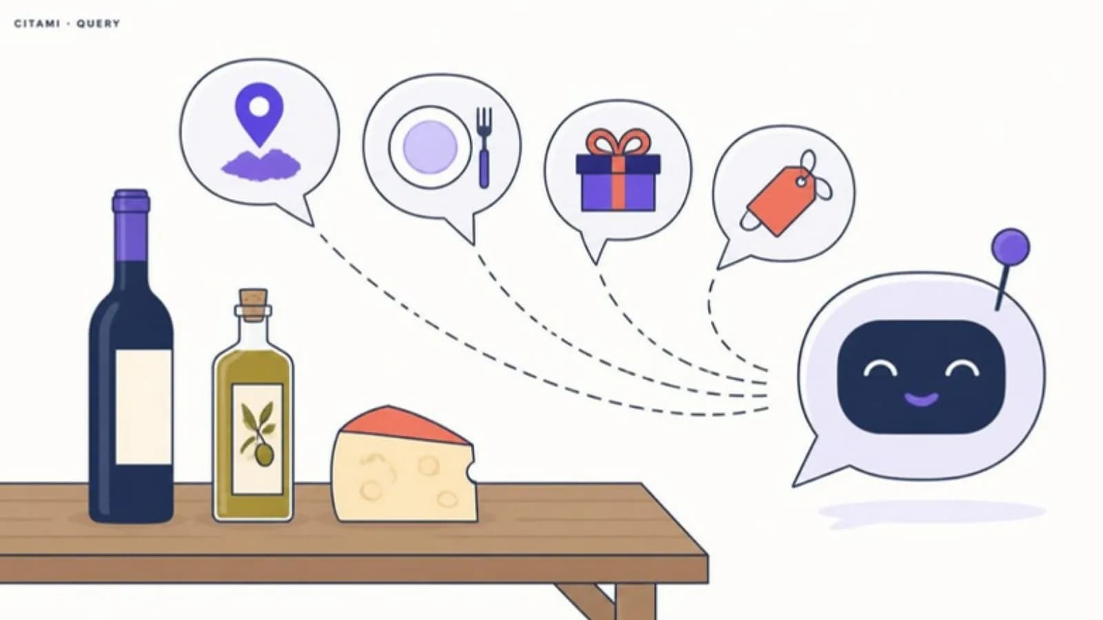 Le domande sul food arrivano all'AI con regione, abbinamento, regalo e prezzo