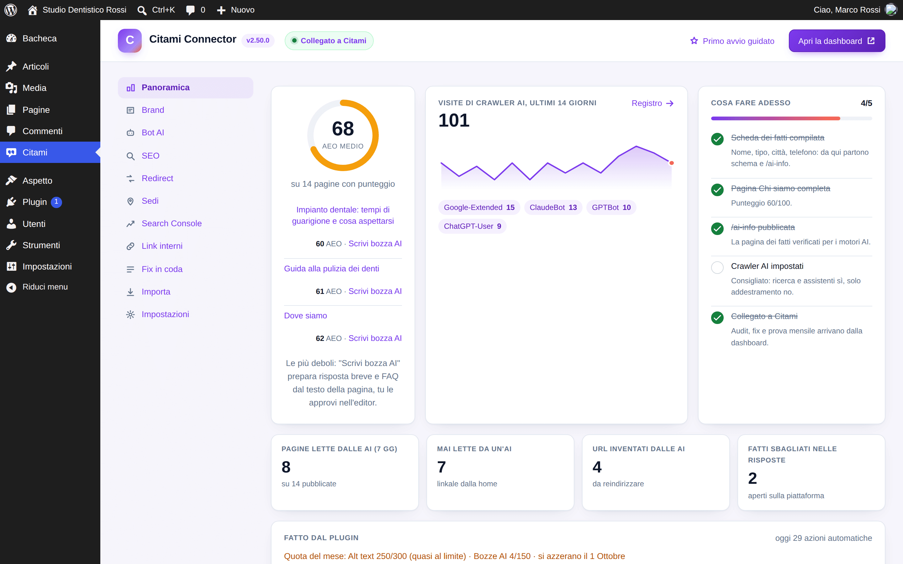 La Panoramica del plugin Citami